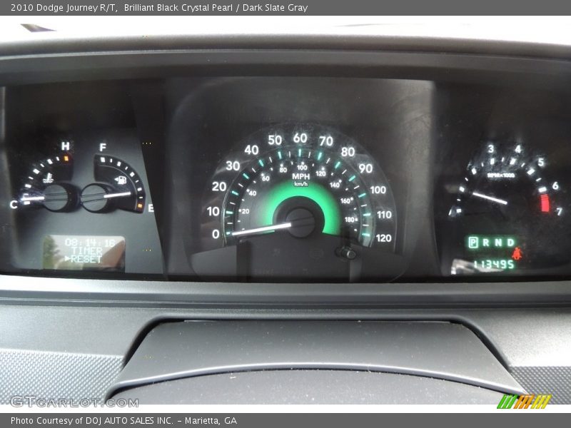 Brilliant Black Crystal Pearl / Dark Slate Gray 2010 Dodge Journey R/T
