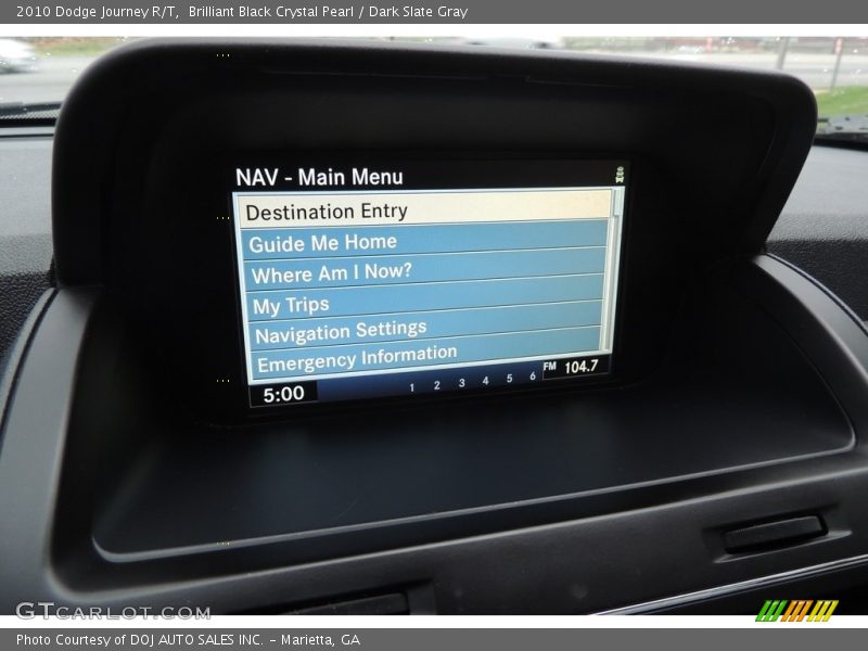 Brilliant Black Crystal Pearl / Dark Slate Gray 2010 Dodge Journey R/T