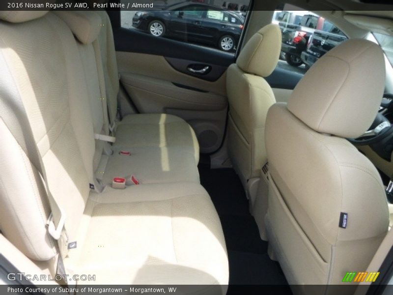 Pearl White / Almond 2016 Nissan Rogue SV AWD