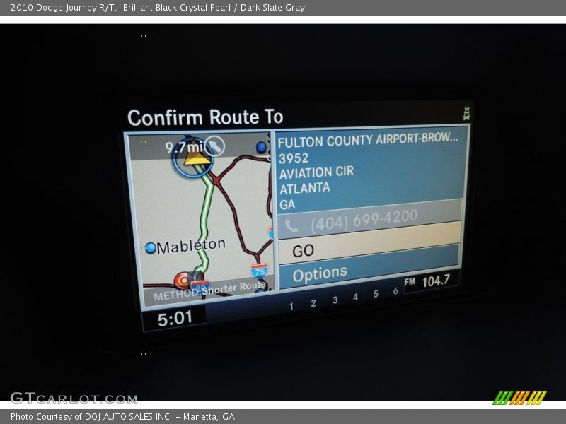 Brilliant Black Crystal Pearl / Dark Slate Gray 2010 Dodge Journey R/T