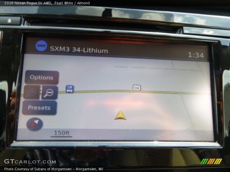 Pearl White / Almond 2016 Nissan Rogue SV AWD