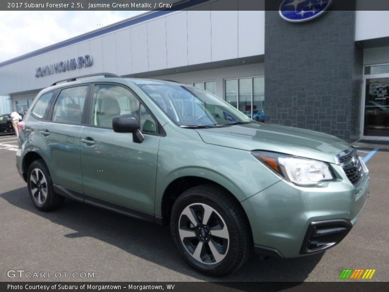 Jasmine Green Metallic / Gray 2017 Subaru Forester 2.5i