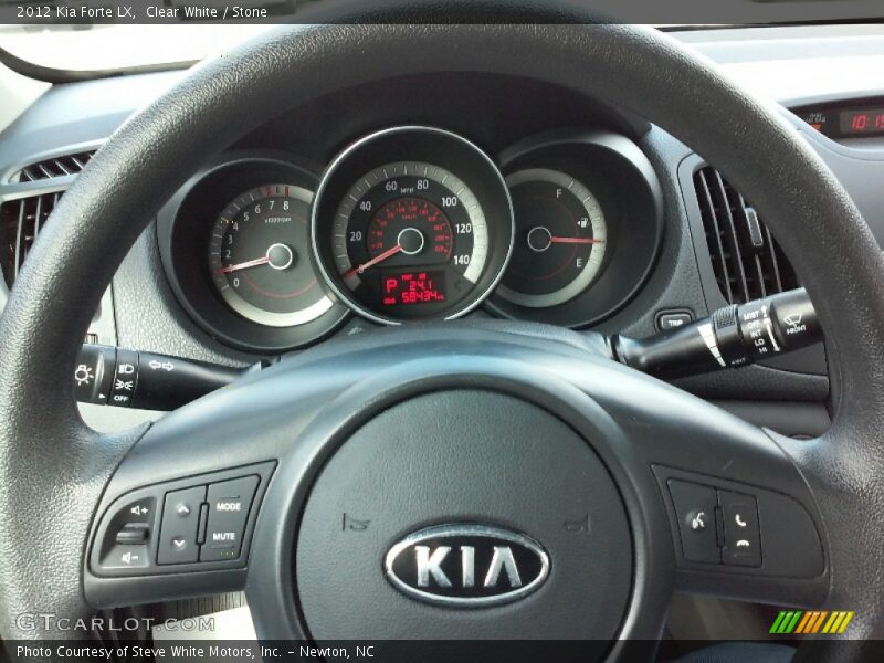 Clear White / Stone 2012 Kia Forte LX