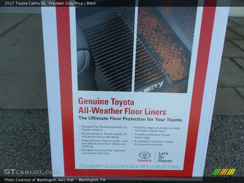 Predawn Gray Mica / Black 2017 Toyota Camry SE