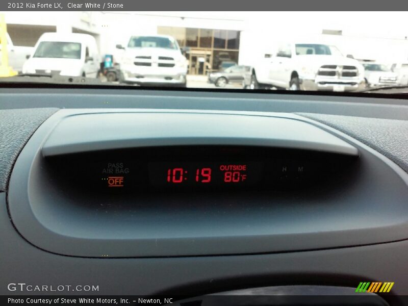 Clear White / Stone 2012 Kia Forte LX
