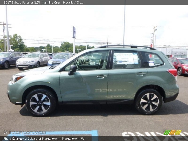 Jasmine Green Metallic / Gray 2017 Subaru Forester 2.5i