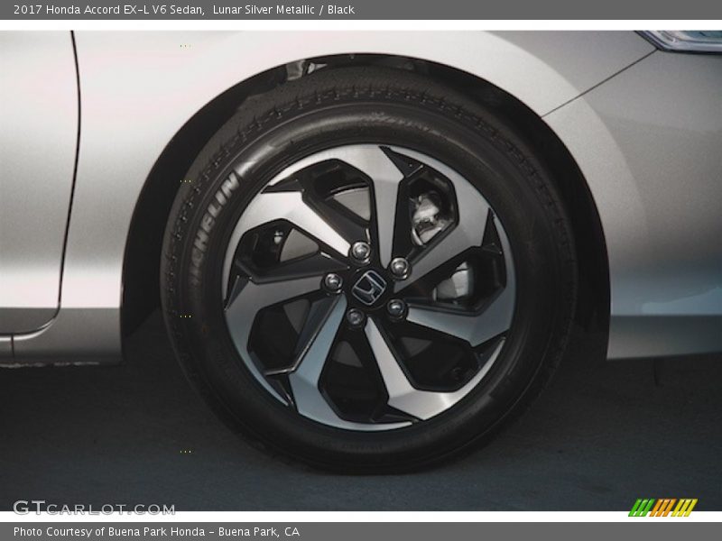 Lunar Silver Metallic / Black 2017 Honda Accord EX-L V6 Sedan