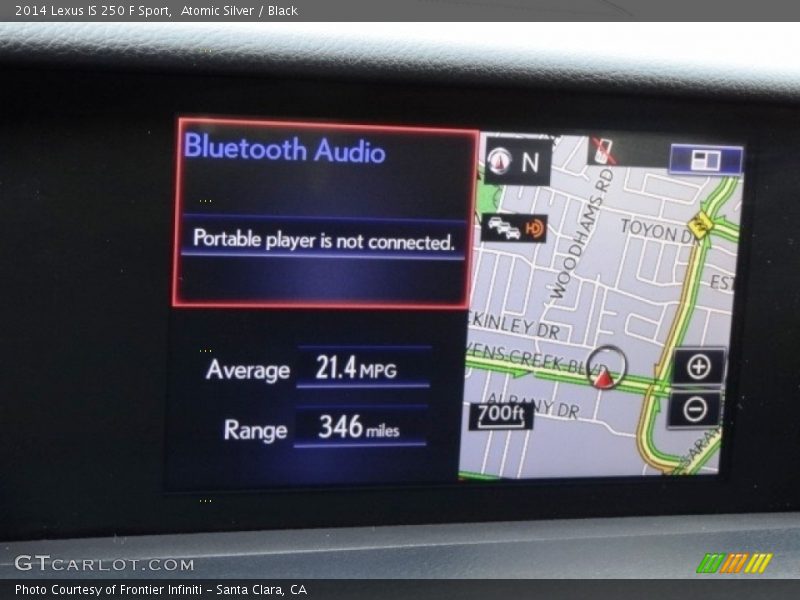 Atomic Silver / Black 2014 Lexus IS 250 F Sport