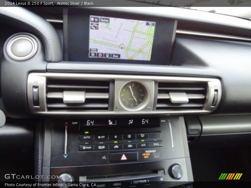 Atomic Silver / Black 2014 Lexus IS 250 F Sport