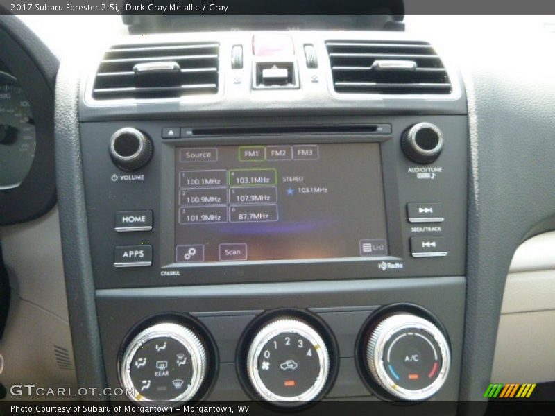 Dark Gray Metallic / Gray 2017 Subaru Forester 2.5i