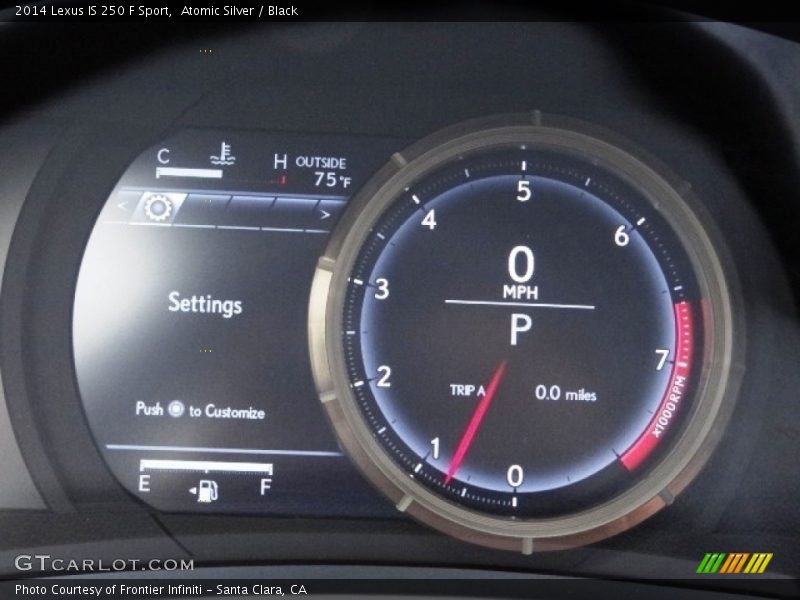 Atomic Silver / Black 2014 Lexus IS 250 F Sport