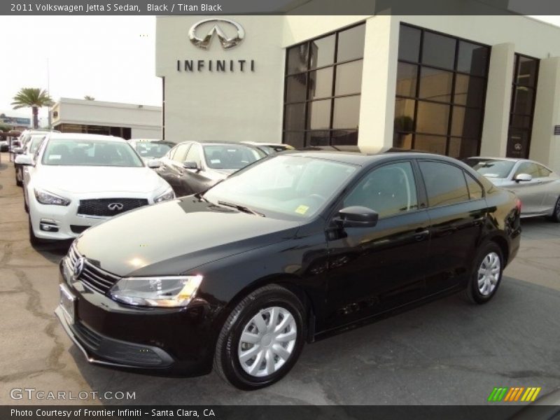 Black / Titan Black 2011 Volkswagen Jetta S Sedan