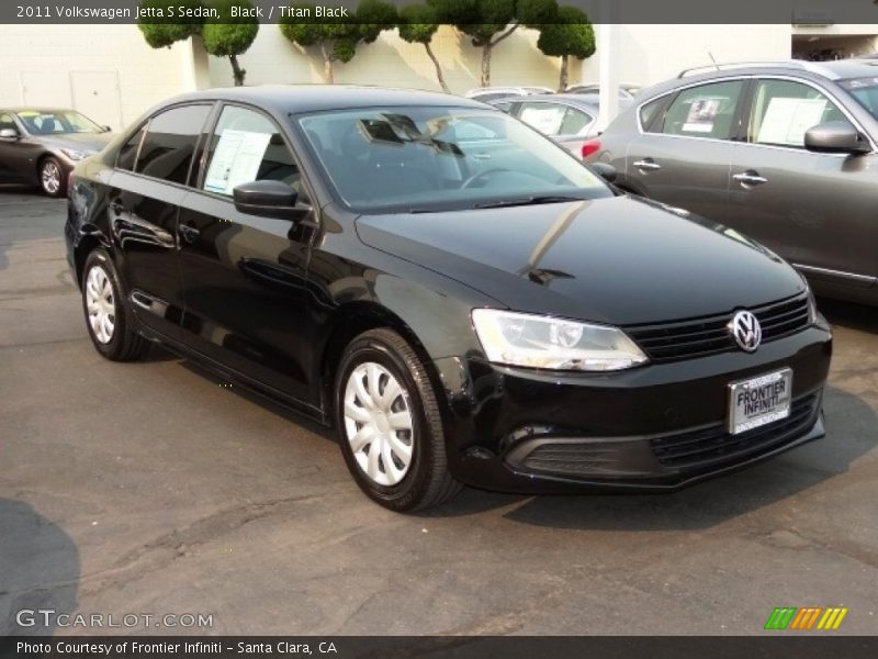Black / Titan Black 2011 Volkswagen Jetta S Sedan