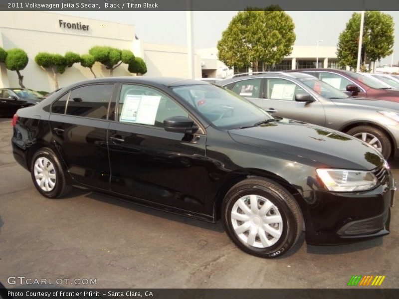 Black / Titan Black 2011 Volkswagen Jetta S Sedan