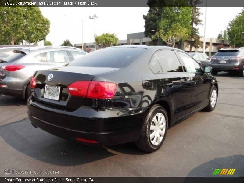 Black / Titan Black 2011 Volkswagen Jetta S Sedan