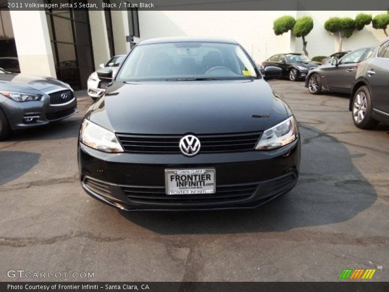 Black / Titan Black 2011 Volkswagen Jetta S Sedan