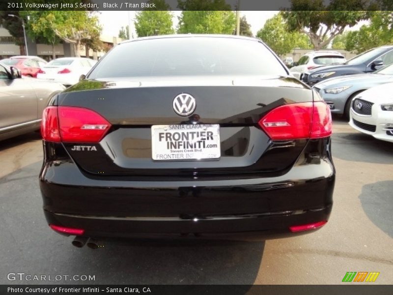 Black / Titan Black 2011 Volkswagen Jetta S Sedan