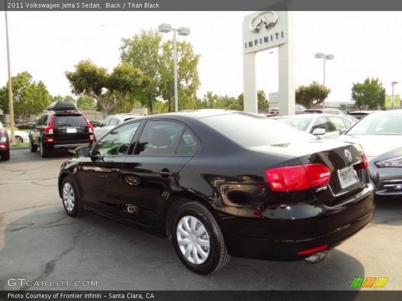 Black / Titan Black 2011 Volkswagen Jetta S Sedan