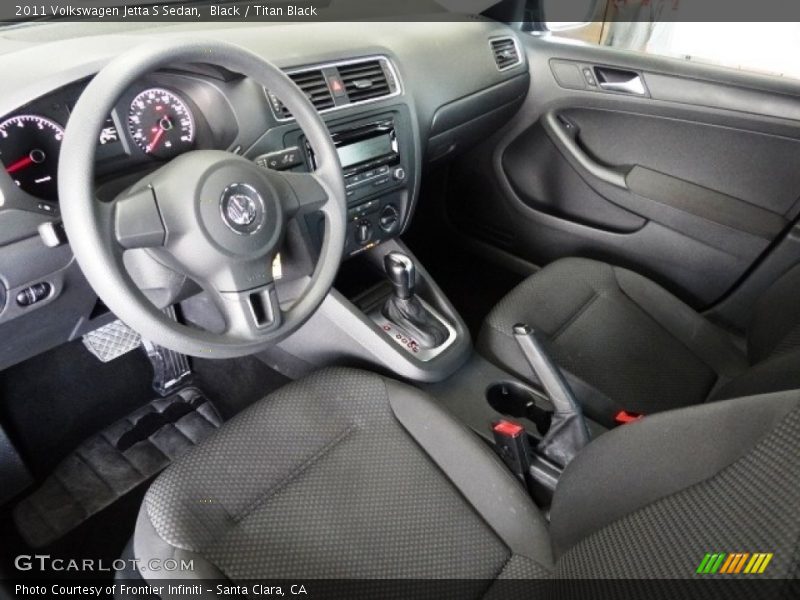 Black / Titan Black 2011 Volkswagen Jetta S Sedan
