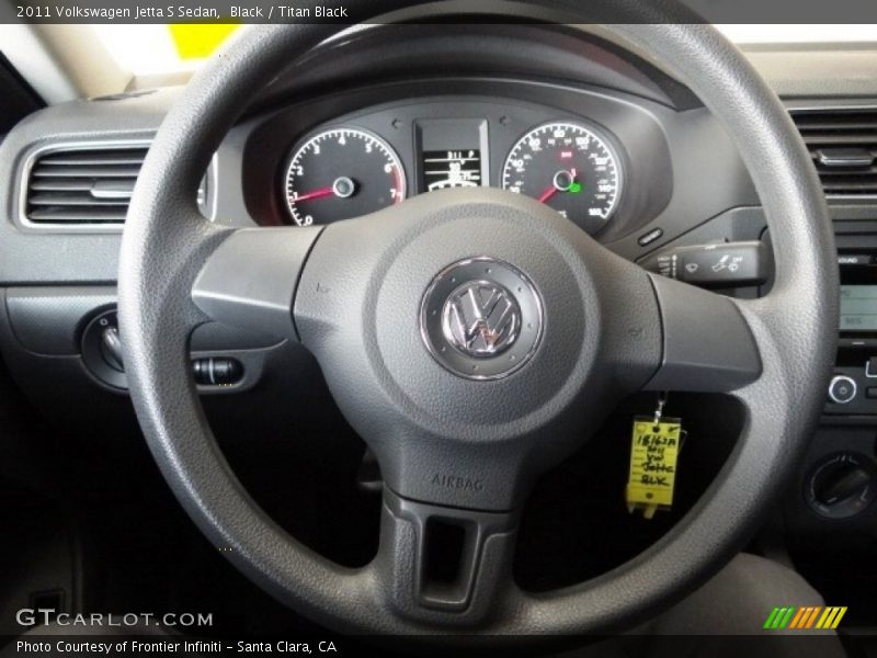 Black / Titan Black 2011 Volkswagen Jetta S Sedan