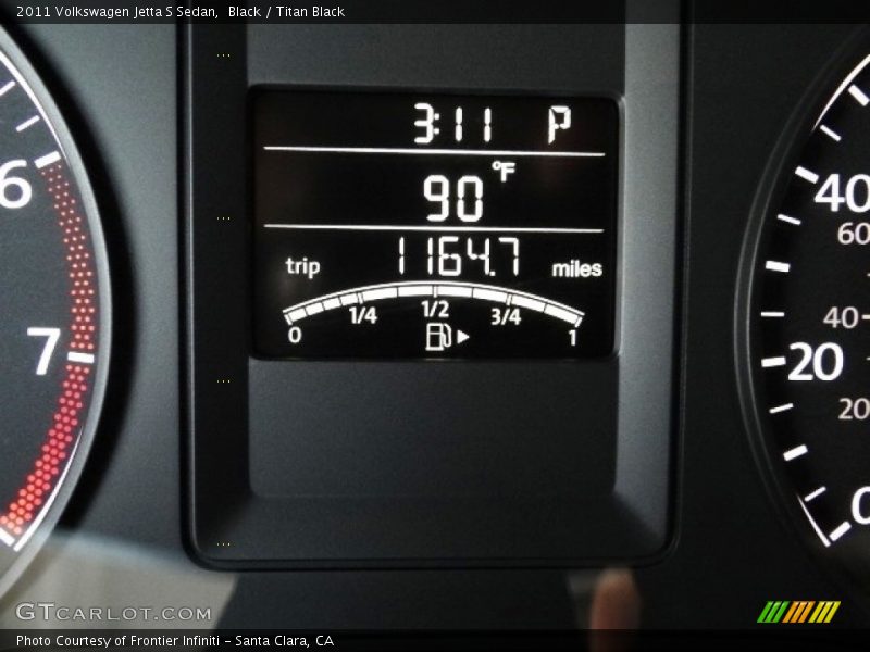 Black / Titan Black 2011 Volkswagen Jetta S Sedan