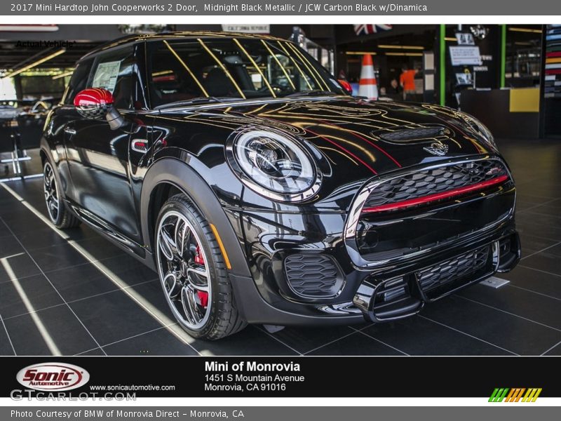 Midnight Black Metallic / JCW Carbon Black w/Dinamica 2017 Mini Hardtop John Cooperworks 2 Door