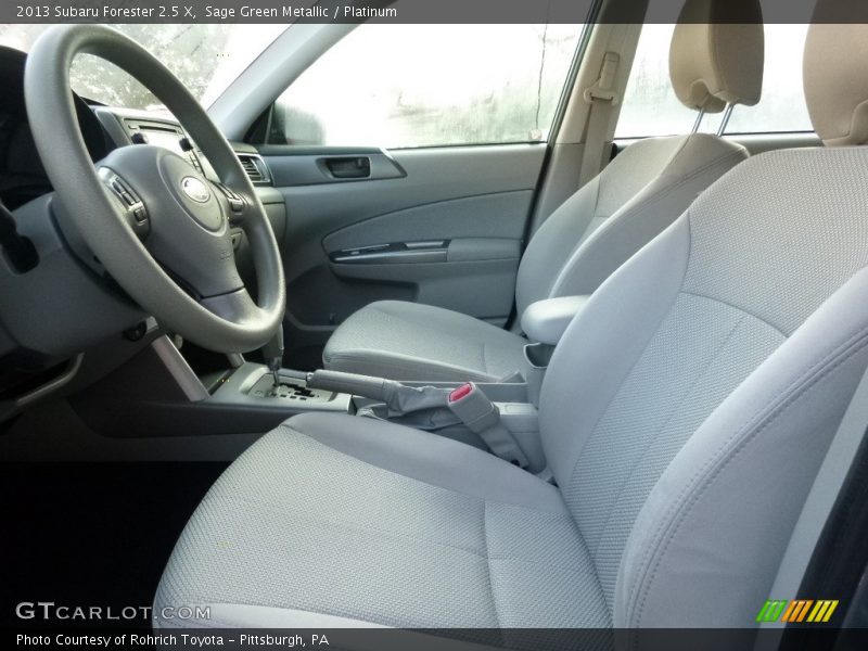 Sage Green Metallic / Platinum 2013 Subaru Forester 2.5 X