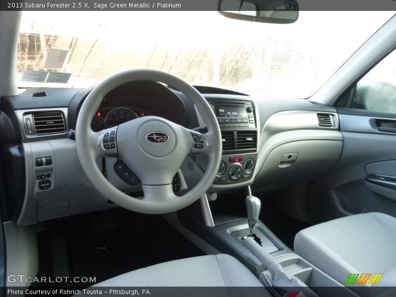 Sage Green Metallic / Platinum 2013 Subaru Forester 2.5 X