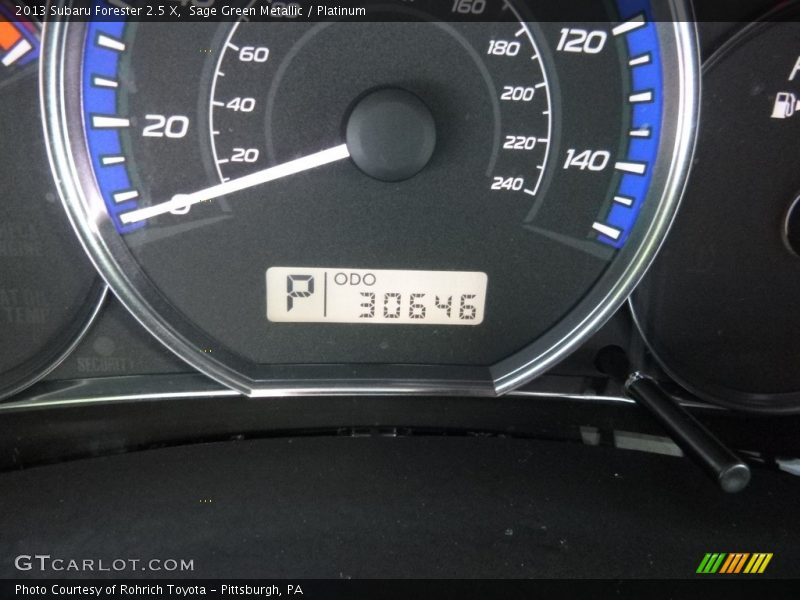 Sage Green Metallic / Platinum 2013 Subaru Forester 2.5 X