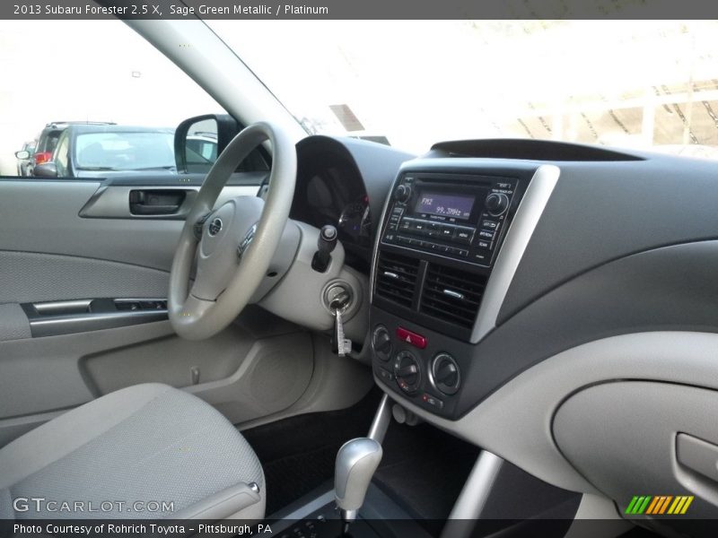 Sage Green Metallic / Platinum 2013 Subaru Forester 2.5 X
