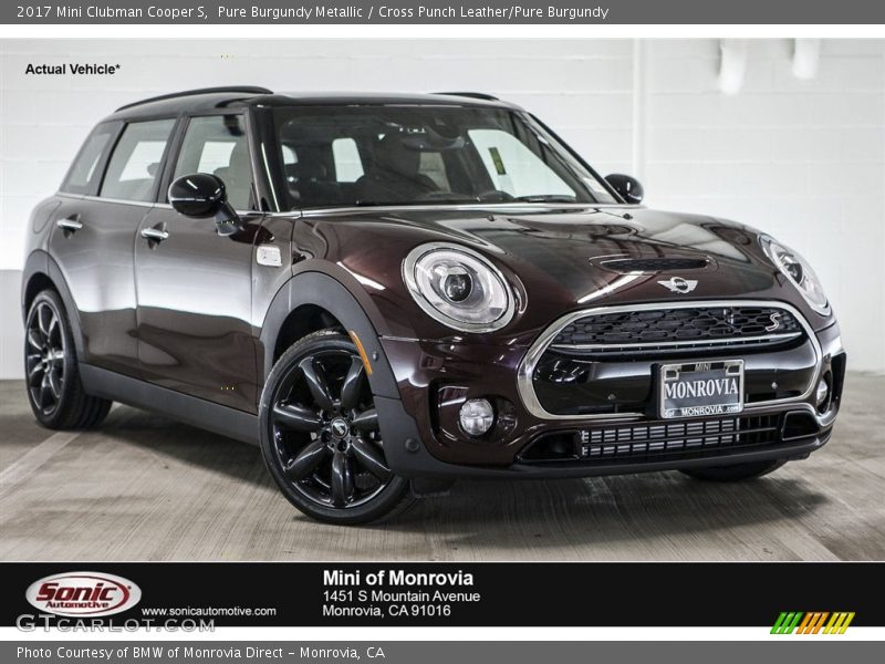 Pure Burgundy Metallic / Cross Punch Leather/Pure Burgundy 2017 Mini Clubman Cooper S
