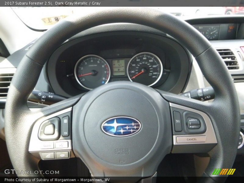 Dark Gray Metallic / Gray 2017 Subaru Forester 2.5i