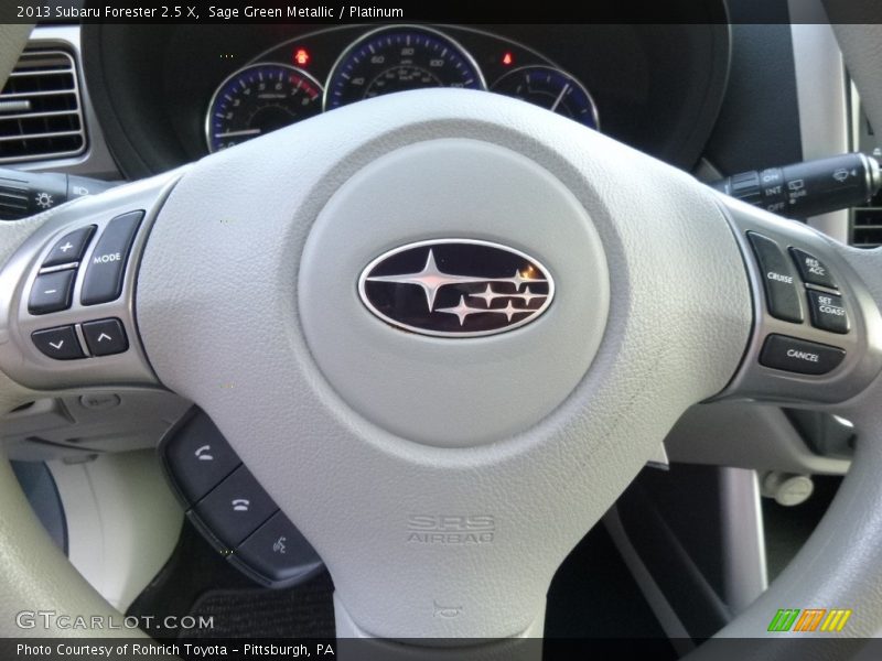 Sage Green Metallic / Platinum 2013 Subaru Forester 2.5 X