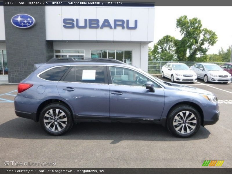Twilight Blue Metallic / Slate Black 2017 Subaru Outback 2.5i Limited