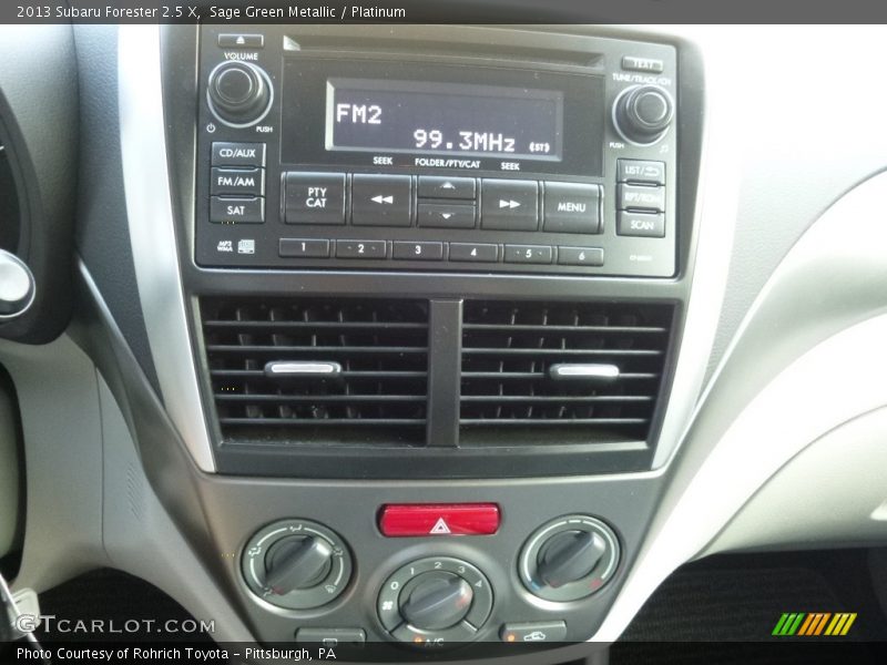 Sage Green Metallic / Platinum 2013 Subaru Forester 2.5 X