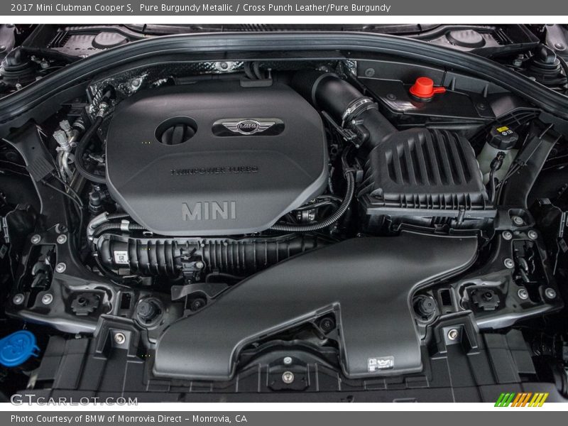  2017 Clubman Cooper S Engine - 2.0 Liter TwinPower Turbocharged DOHC 16-Valve VVT 4 Cylinder