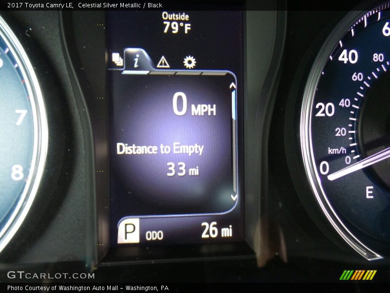 Celestial Silver Metallic / Black 2017 Toyota Camry LE