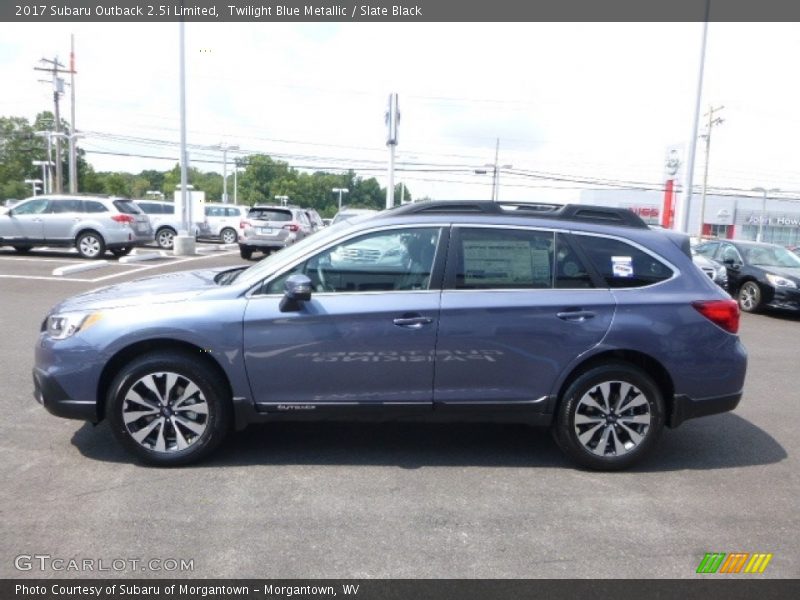 Twilight Blue Metallic / Slate Black 2017 Subaru Outback 2.5i Limited