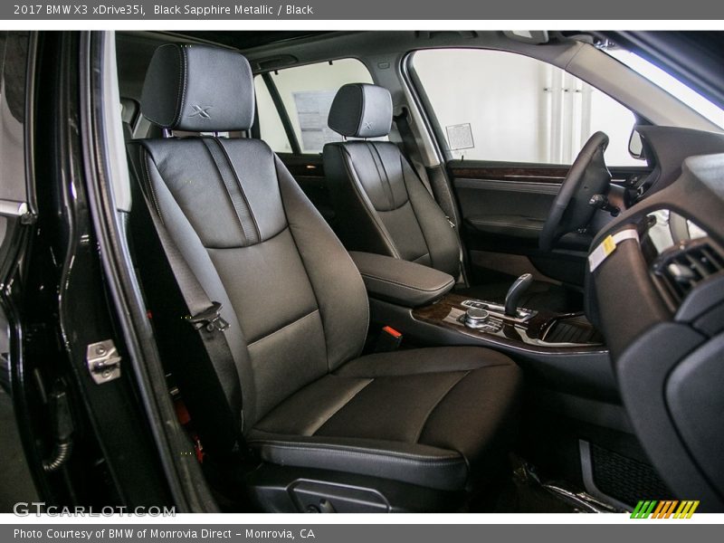 Black Sapphire Metallic / Black 2017 BMW X3 xDrive35i