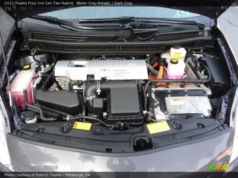 Winter Gray Metallic / Dark Gray 2012 Toyota Prius 3rd Gen Two Hybrid