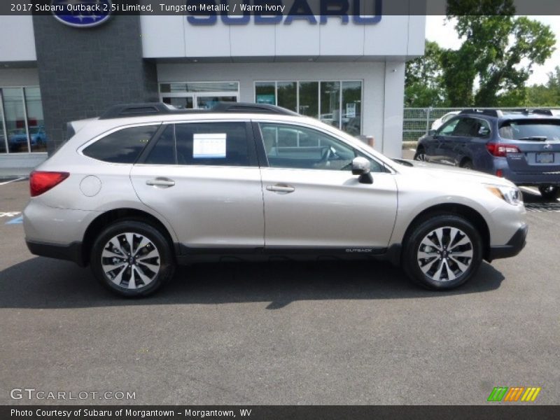 Tungsten Metallic / Warm Ivory 2017 Subaru Outback 2.5i Limited