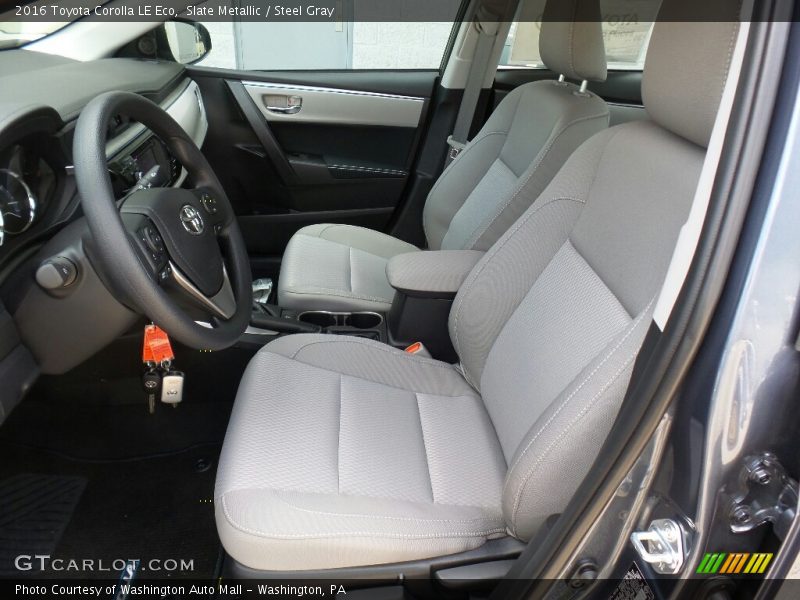 Front Seat of 2016 Corolla LE Eco