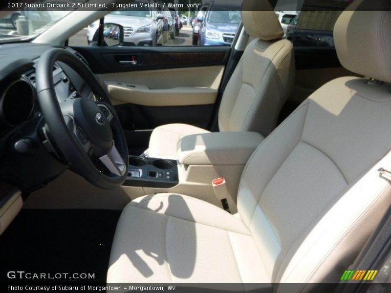 Tungsten Metallic / Warm Ivory 2017 Subaru Outback 2.5i Limited