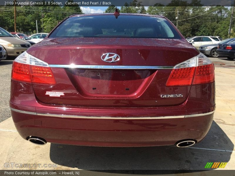 Cabernet Red Pearl / Black 2009 Hyundai Genesis 3.8 Sedan