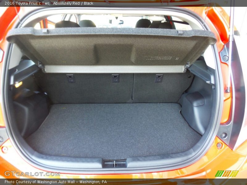 Absolutely Red / Black 2016 Toyota Prius c Two