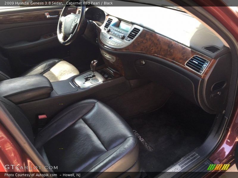 Cabernet Red Pearl / Black 2009 Hyundai Genesis 3.8 Sedan