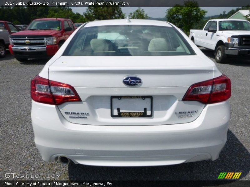 Crystal White Pearl / Warm Ivory 2017 Subaru Legacy 2.5i Premium