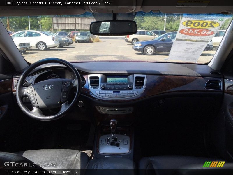 Cabernet Red Pearl / Black 2009 Hyundai Genesis 3.8 Sedan