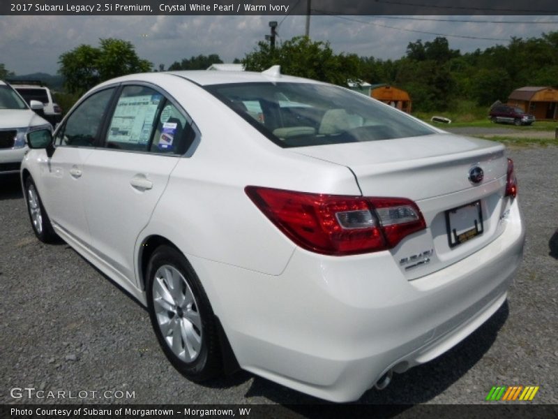Crystal White Pearl / Warm Ivory 2017 Subaru Legacy 2.5i Premium