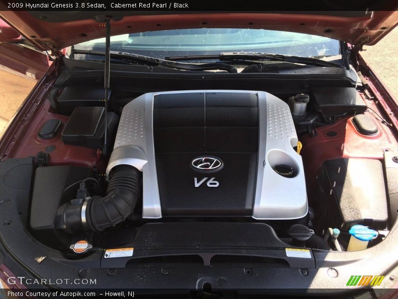 Cabernet Red Pearl / Black 2009 Hyundai Genesis 3.8 Sedan